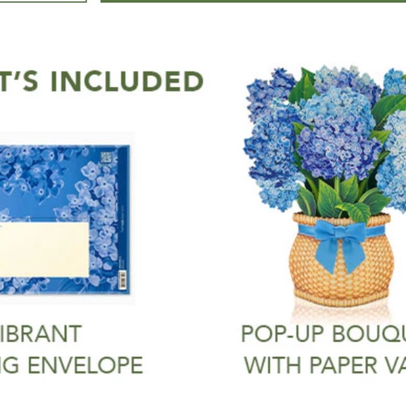 New 4 pc floral assortment of 3D Pop Up Bouquets - Picture 2 of 5